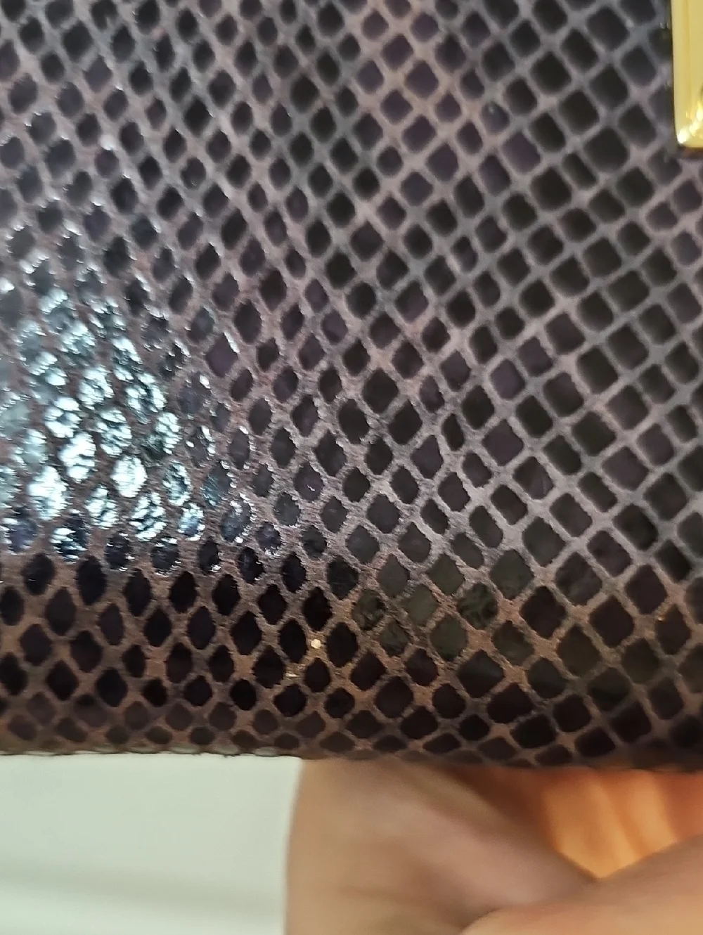 Michael Kors Purple Snakeskin Print Wallet